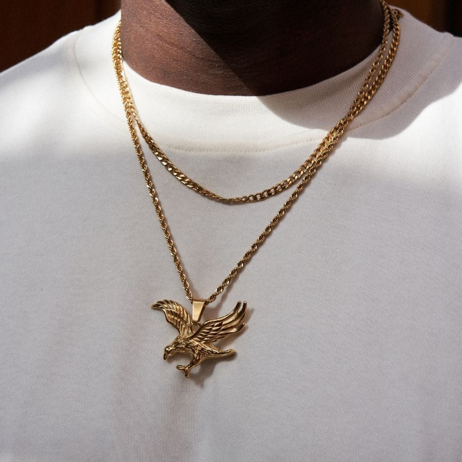 Eagle pendant gold hotsell